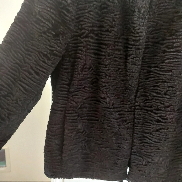 Banana Republic Black Faux Shearling Short Jacket XSmall - Picture 7 of 11